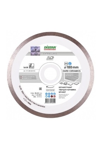 диск алмазний 1A1R (180x1,4x8,5x25,4) DISTAR Hard ceramics (11120048014)