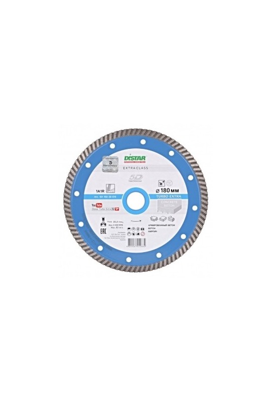 диск алмазний 1A1R (180x2,4x9x22,23) Distar Turbo Extra (10115028014)