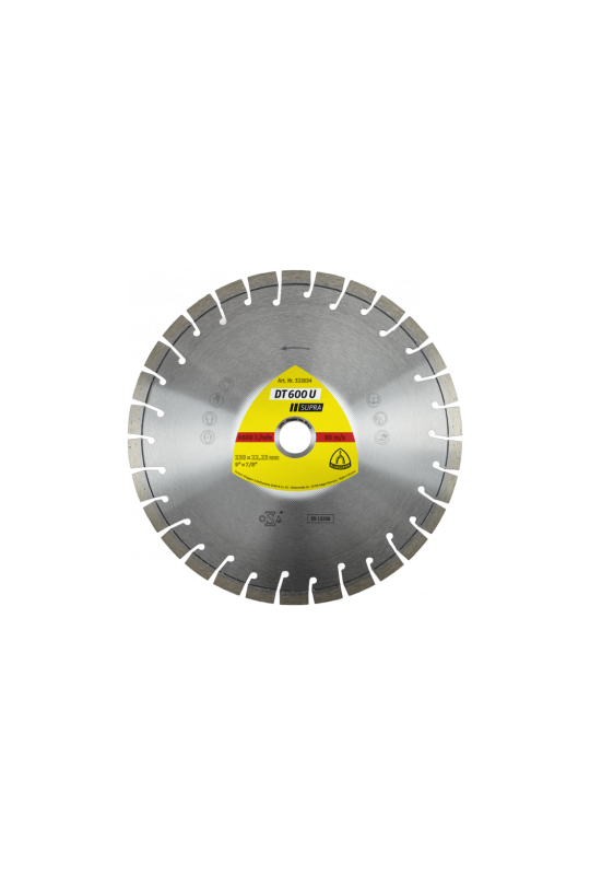 Алмазний відрізний диск (230х2, 6х22, 23) Klingspor DT 600 U Supra (322634)