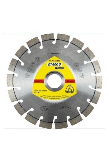 Алмазний відрізний диск (150х2, 4х22, 23) Klingspor DT 600 U Supra (322632)