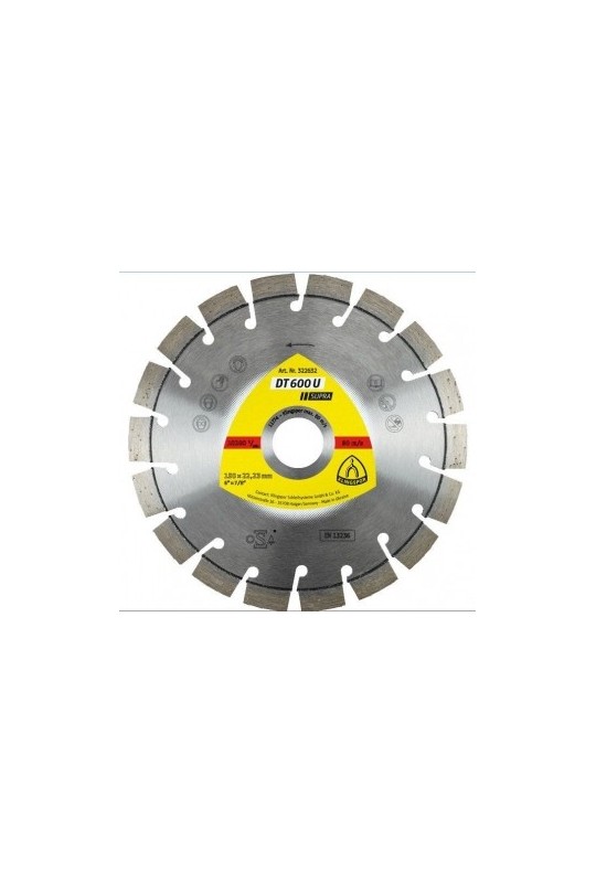 Алмазний відрізний диск (150х2, 4х22, 23) Klingspor DT 600 U Supra (322632)