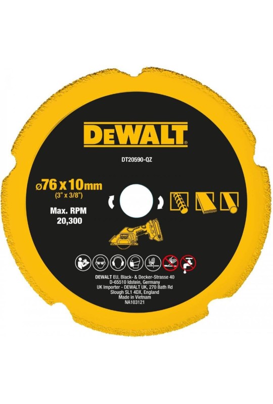 Диск алмазний DeWALT DT20590