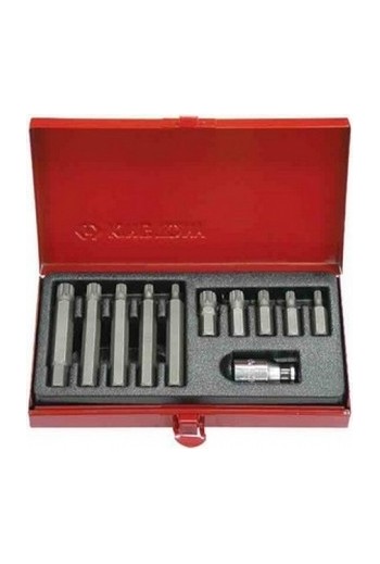 Набір біт c адаптером SPLINE 1/2" (11 пр.) KING TONY (1011MQ)