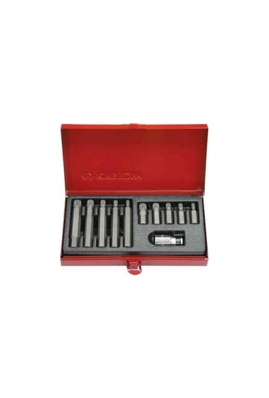 Набір біт c адаптером SPLINE 1/2" (11 пр.) KING TONY (1011MQ)