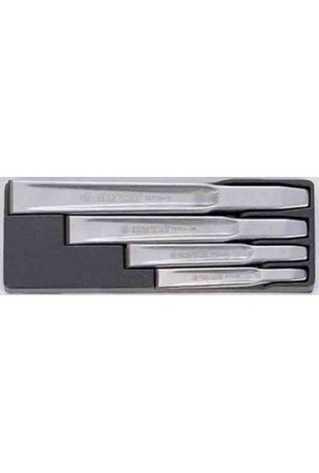 Набір зубил в лонжмете (4 пр.) KING TONY (11104PR10)