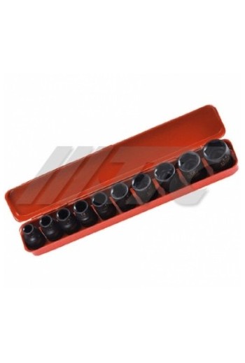 Набір головок ударних шестигранних 1/2 10-24 мм 10 од. шт. JTC J410M