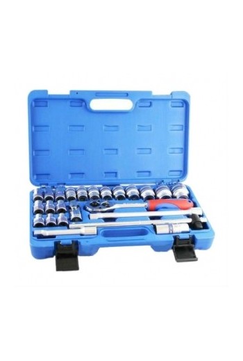 Набір головок торцевих 6-гранних 1/2" 8-32 мм (24 передм.) KING TONY (ST4528MR)