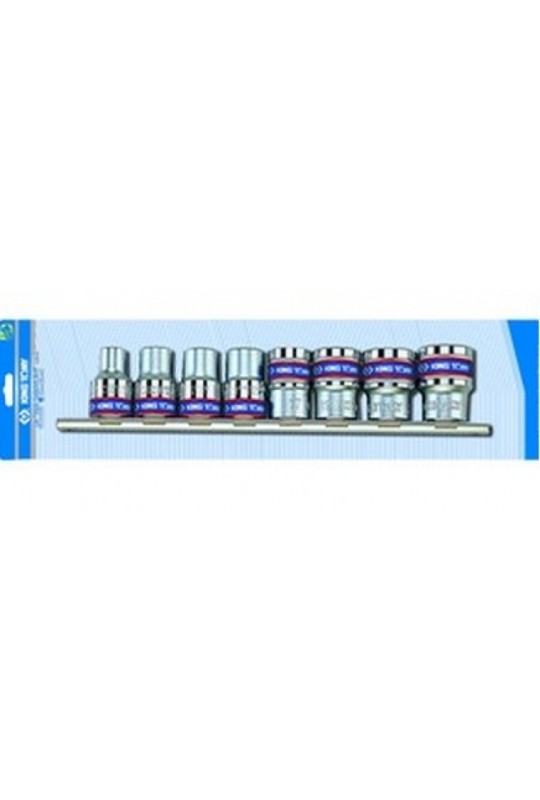 Набір головок 1/2" 8 ед. 6гр. 10-22мм KING TONY (4510MR)