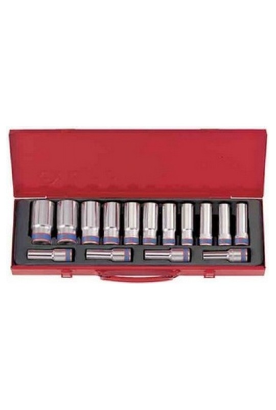 Набір головок 1/2" гл.15пр. 6гр. 10-32мм KING TONY (4315MR)