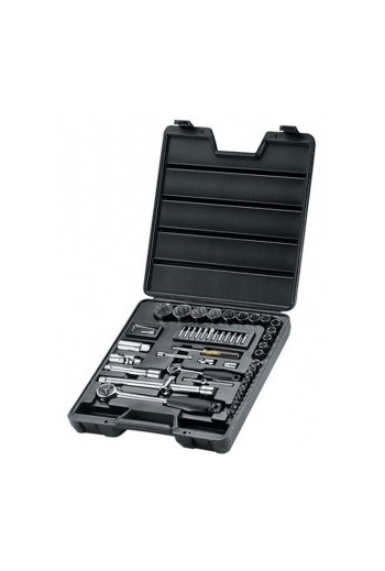 Набір головок торцевих 1/4 і 1/2 STANLEY,52 шт