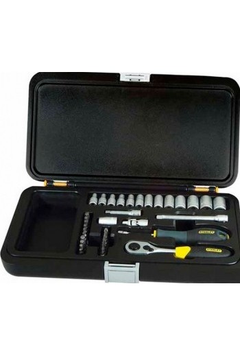 Набір головок торцевих 1/4 STANLEY Expert ,35 шт
