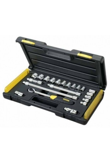 Набір головок торцевих 3/8 STANLEY MicroTough, двенадцатигранных 21 шт