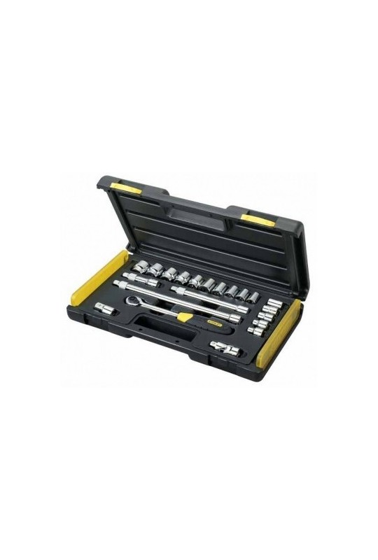 Набір головок торцевих 3/8 STANLEY MicroTough, двенадцатигранных 21 шт