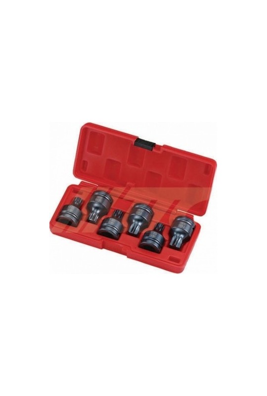 Набір головок ударних 3/4 TORX T70,T80,T90,T100, SPLINE M16,M18 6 ед. JTC J606T