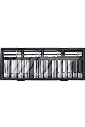 Набір головок глибоких шестигранних 1/2 10-32 мм, 17од. JTC K4171