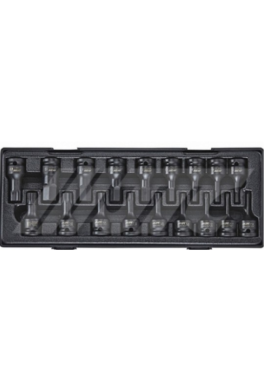 Набір головок ударних 1/2 TORX,HEX,SPLINE 1/2, 18ед. JTC K4181