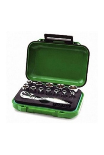 Набір головок з трещоткою 1/4 13ед. TOPTUL GABW1301