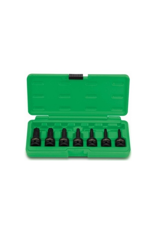 Набір головок TORX ударних 1/2 Т30-Т70 7ед. TOPTUL GDAI0701