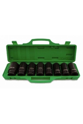 Набір головок ударних довгих 3/4 24-38мм 8ед. TOPTUL GDAI0804