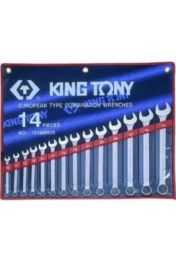 Набір ключей рожково-накидных (14 изд.) KING TONY (1214MR01)