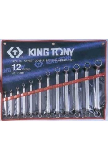 Набір ключів накидних 6-32мм (ключ 24х27мм) KING TONY (1712MR01)