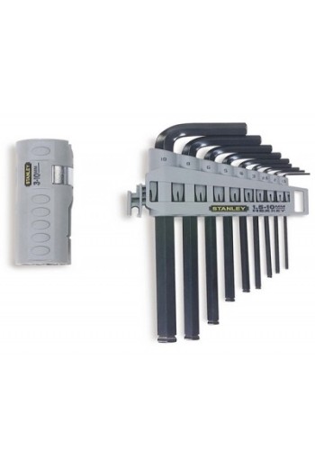 Набір ключів STANLEY HEX GRIP, торцевих 6-тигранних, метричних, 9шт