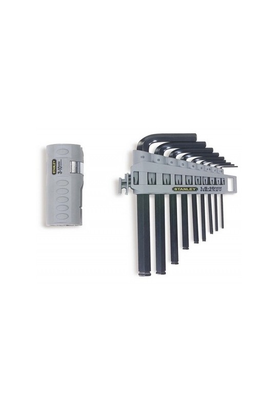 Набір ключів STANLEY HEX GRIP, торцевих 6-тигранних, метричних, 9шт
