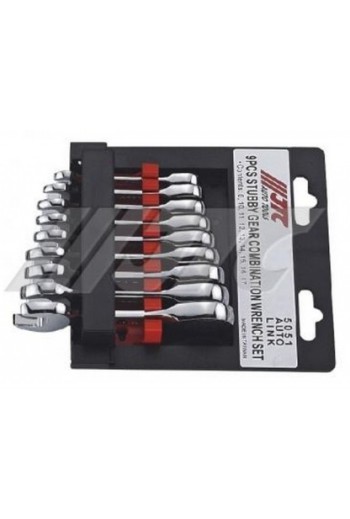 Набір рожково-накидних ключів з трещоткою 8-17мм 9 ед. JTC 5051