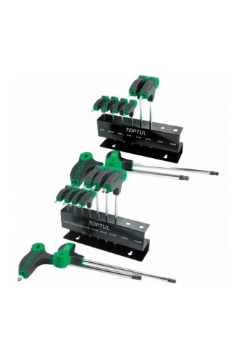 Набір ключів TORX з ручкою L-обр. Т10-Т50 9ед. TOPTUL GAAX0901
