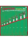 Набір накидних ключів 6-22мм (угол 75&deg,) 8ед. TOPTUL GAAA0810