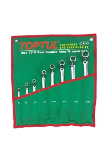 Набір накидних ключів 6-32мм (угол 75&deg,) 12ед. TOPTUL GAAA1204