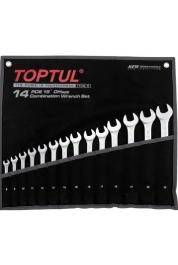 Набір ключів комбінованих 14 шт. 8-24 Високопродуктивний TOPTUL GPAX1402