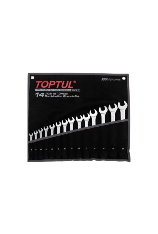 Набір ключів комбінованих 14 шт. 8-24 Високопродуктивний TOPTUL GPAX1402