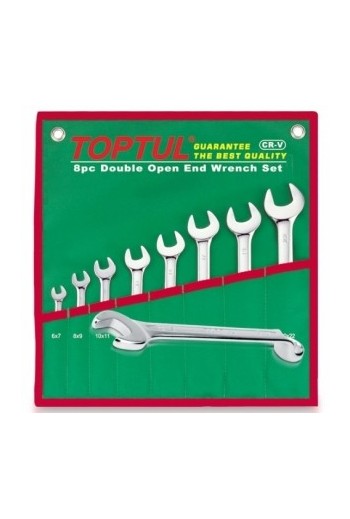 Набір ключів комбінованих (угол 75&deg,) 8шт. 8-19мм (в сумці) TOPTUL GAAA0815