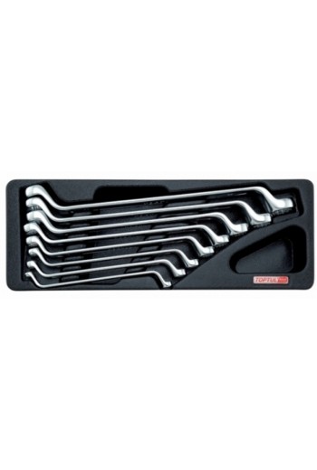 Набір ключів накидних 6-22мм (угол 75&deg,) 8ед.TOPTUL GAAT0802