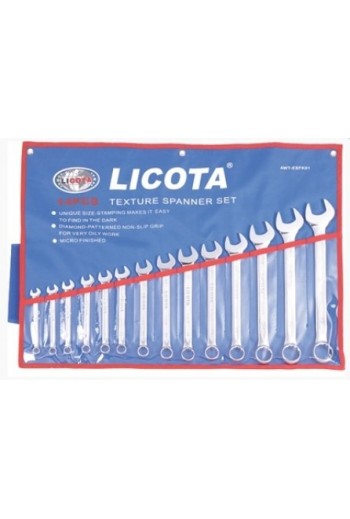 Набір ключів комбінованих Licota, 14 предметів 10-32 мм (AWT-ERSK05)