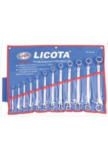 Набір ключів накидних Licota 75гр. 12пр., 6-32 мм (AWT-EKFK02)