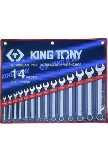 Набір ключів рожково-накидных 5/16 -1-1/4" (14 од.) KING TONY (1214SR)