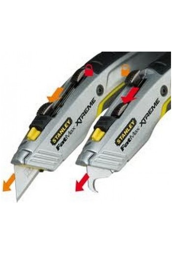 Нож STANLEY FatMax&reg, Xtreme&trade, з двома висувними лезвиями для окремих робіт.