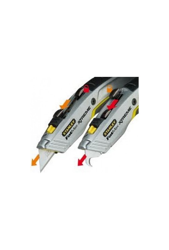 Нож STANLEY FatMax&reg, Xtreme&trade, з двома висувними лезвиями для окремих робіт.
