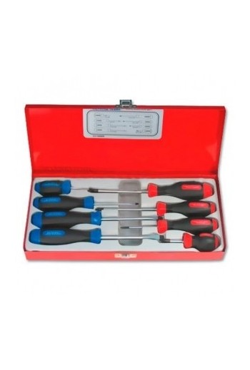 Набір отвёрток в металевій коробці 8 предметів KING TONY (33108MR)