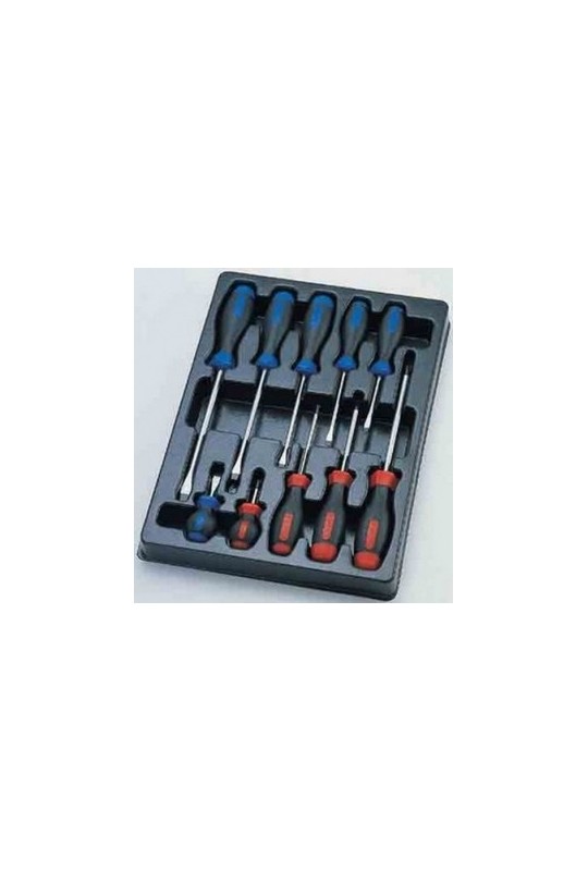 Набір оберток 10 предметів (шліц-6шт.,філіпс-4шт) KING TONY (9-31110MR)