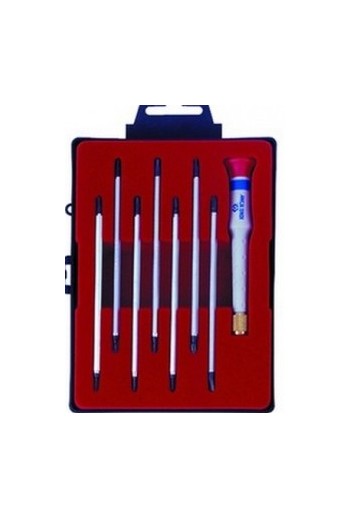 Відвёртки прецизійні (часові) набір L-120mm 9пр. КІНГ ТОНІ (32607MR)