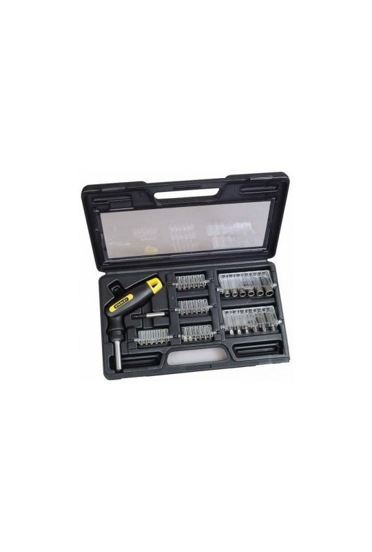 Відвертка STANLEY Pistol Grip Ratchet з храповим механізмом 38 шт