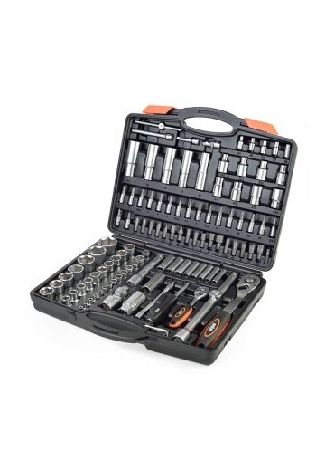 Набір насадок торцевих з трещотками MIOL 1/4", 1/2"