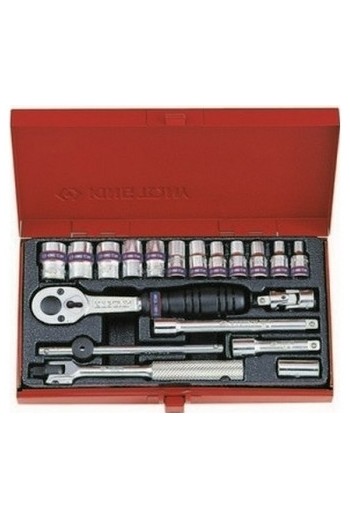 Набір головок 1/4" (4-13мм) 19 ед. KING TONY (2521MR)