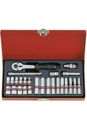 Набір головок 1/4" 26 ed. дюймовые KING TONY (2526SR)