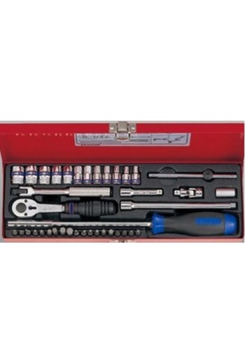 Набір головок 1/4" 40 ed (4-13mm) KING TONY (2540MR)