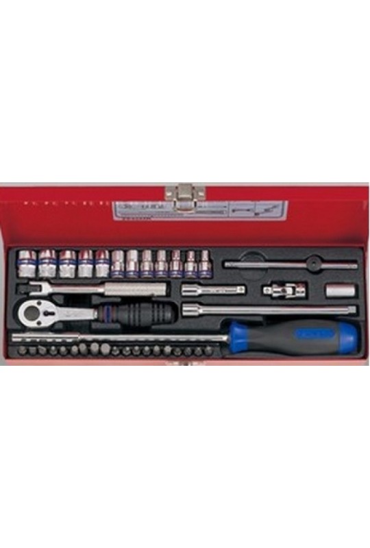 Набір головок 1/4" 40 ed (4-13mm) KING TONY (2540MR)