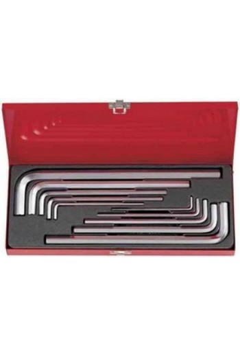 Набір шестигранників 10 ед. (3, 4, 5, 6, 7, 8, 10, 12, 14, 17 мм) Г-образних KING TONY (20210MR)